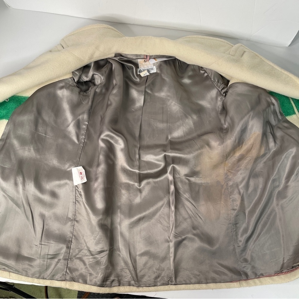 Vintage Hudson's Bay Company Coat 4 Point Blanket Wool Mackinaw Medium - Picture 8 of 17